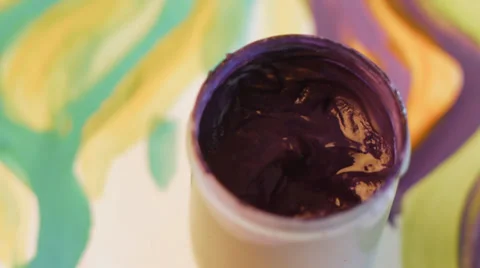 Drawing by paints. Stock Footage 35863759