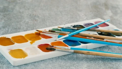 Drawing By Paints. Stock Footage 103451311