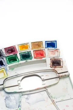 Drawing palette Stock Photos