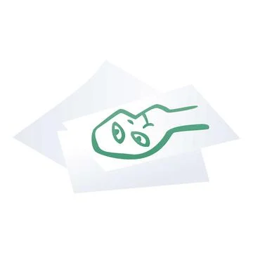 Drawing papers icon, isometric style Stock Illustration