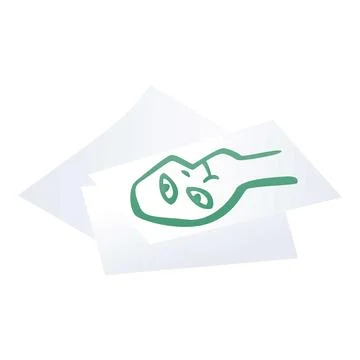 Drawing papers icon, isometric style Stock Illustration