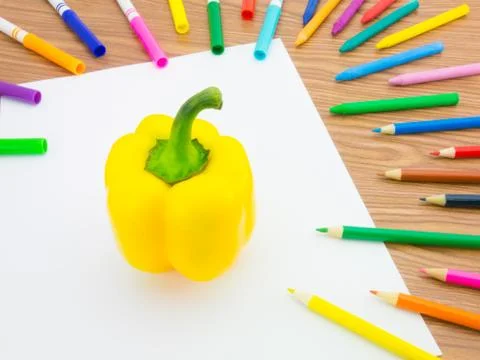 Drawing Paprika Stock Photos
