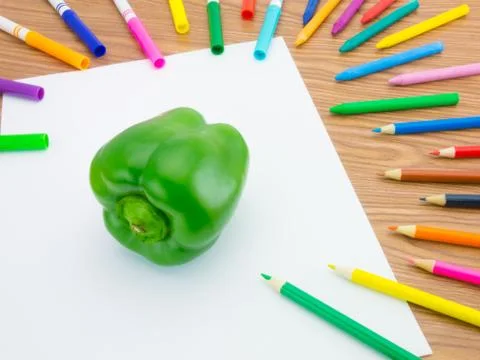 Drawing Paprika Stock Photos