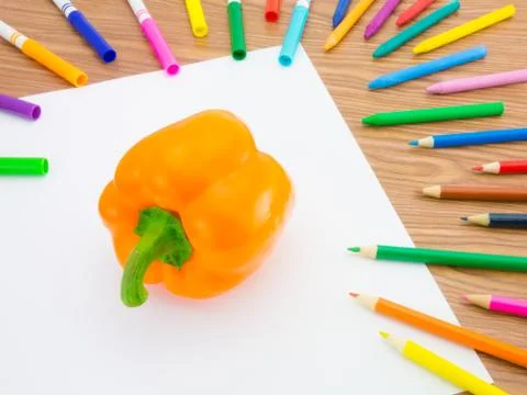 Drawing Paprika Stock Photos