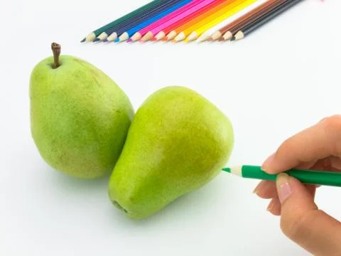 Drawing Pear Stock Photos