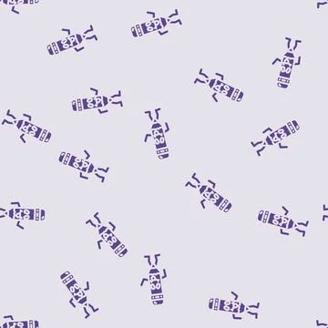 Drawing pen character glyph vector seamless pattern Stock Illustration