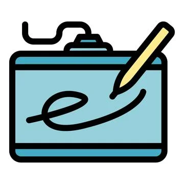 Drawing pencil icon vector flat Stock Illustration