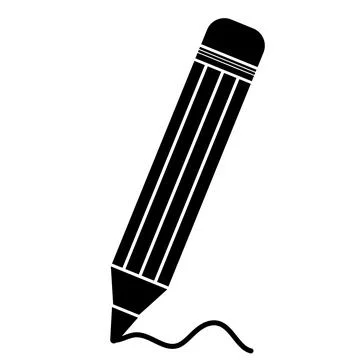 Drawing pencil icon, vector isolated illustration Stock Illustration
