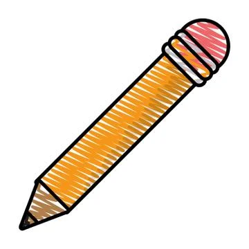 Drawing pencil idea knowledge concept Stock Illustration