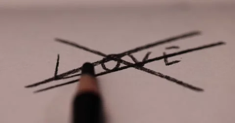 Drawing with a pencil on paper , drawing on paper with a pencil with a black Stock Footage 320378156