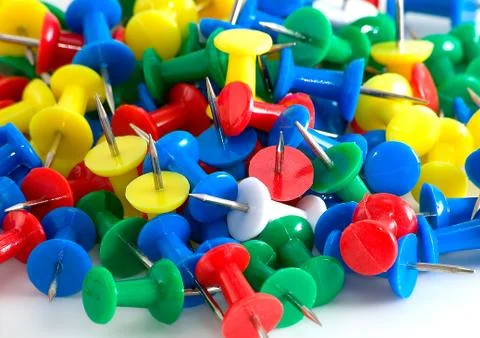 Drawing-pins Foto stock