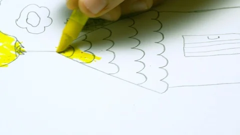Drawing process. We draw abstraction. Stock Footage 102674847