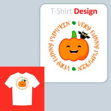 Drawing with a pumpkin for Halloween. Stock Illustration
