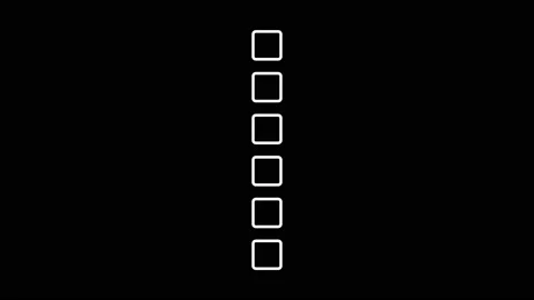 Drawing a red X cross in a white square checkbox Stock Footage 134688227