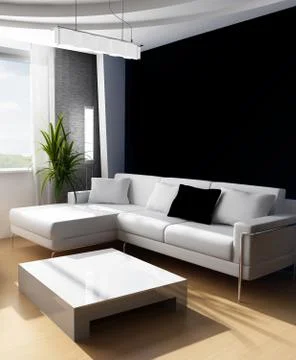 Drawing room 3d Stock Illustration