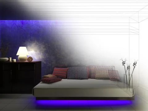 Drawing room Stock Illustration