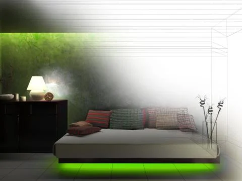 Drawing room Stock Illustration