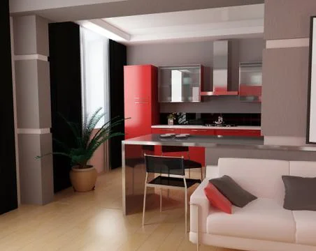 Drawing room Stock Illustration