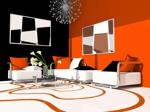 Drawing room Stock Illustration