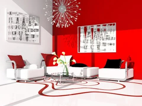 Drawing room Stock Illustration