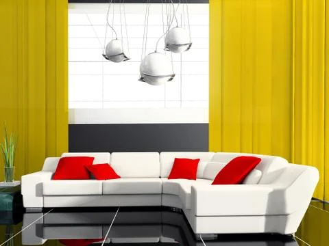 Drawing room Stock Illustration