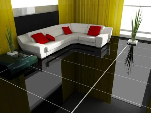 Drawing room Stock Illustration