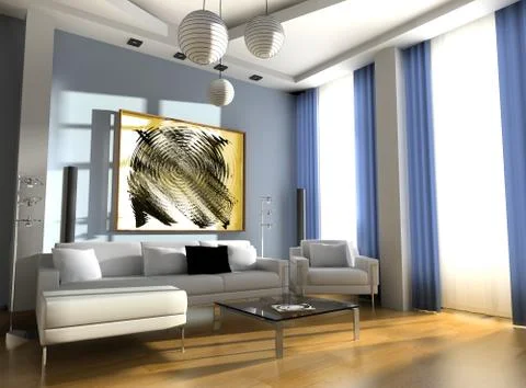 Drawing room Stock Illustration