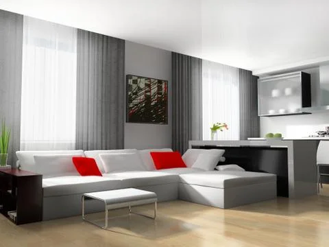 Drawing room Stock Illustration