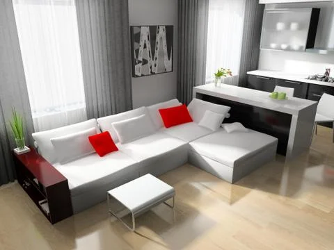 Drawing room Stock Illustration