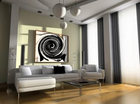 Drawing room Stock Illustration