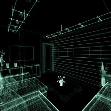 Drawing room Stock Illustration