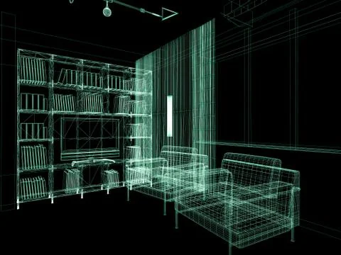 Drawing room Stock Illustration