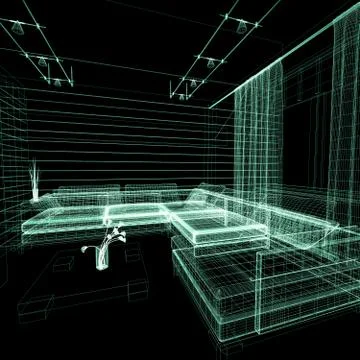 Drawing room Stock Illustration