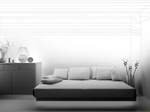 Drawing room Stock Illustration