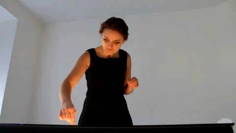 Drawing with sand. Drawing sand on a screen. Sand Artist. Hands draws. Animation Stock Footage 89832608