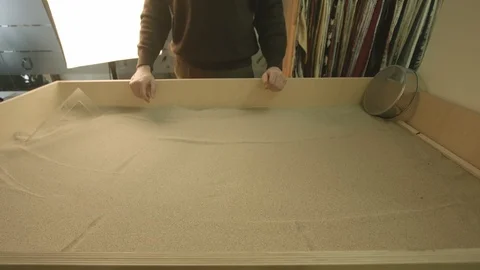 Drawing on the sand Video stock 94722850