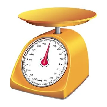 Drawing of scales Stock Illustration