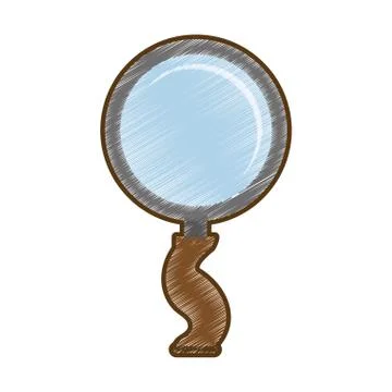 Drawing search technology tool Stock Illustration