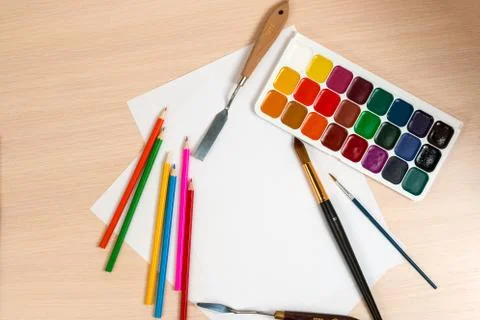 Drawing set Stock Photos