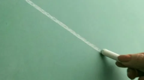 Drawing shapes on a blackboard Stock Footage 8965871