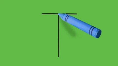 Drawing of an single line arrow on both side on green background 動画素材 135655021