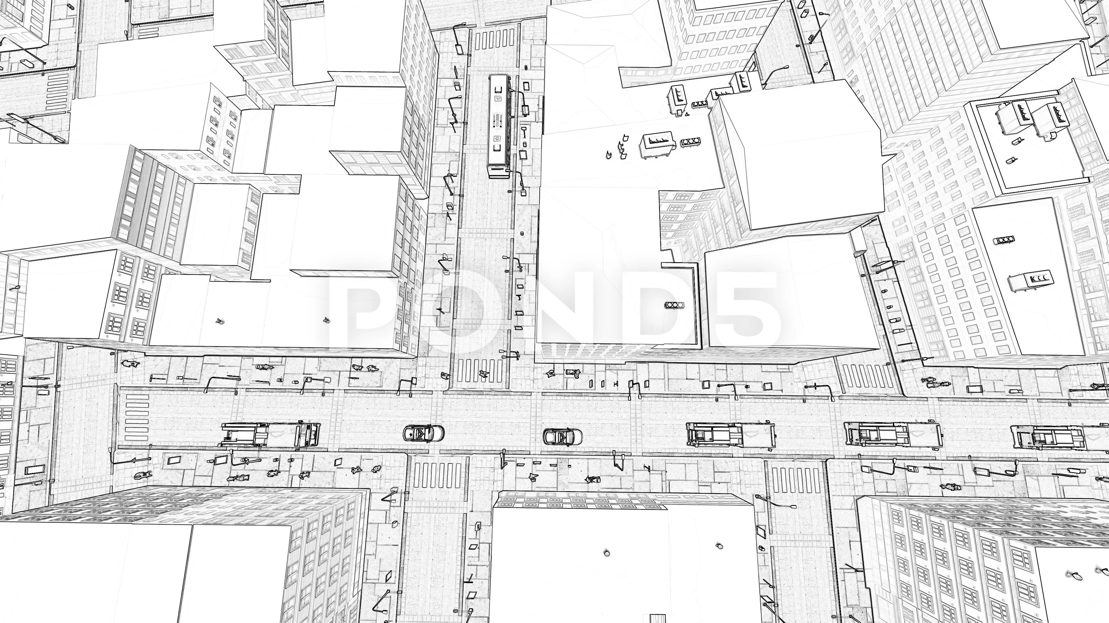 Old Town Hall Building Clock Drawing High-Res Vector Graphic - Getty Images