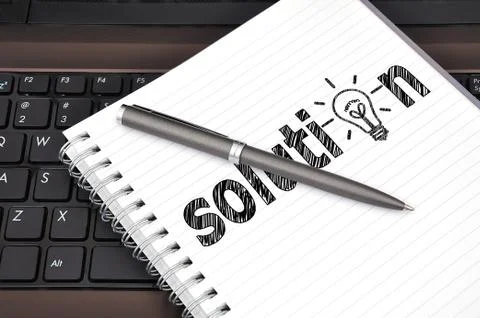 Drawing solution Stock Photos