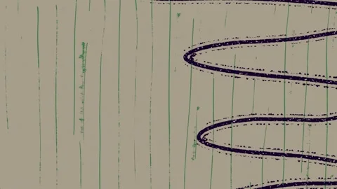 Drawing of spiral on gray black border figure expression scene composition Video stock 335696023