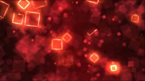Drawing Square Shapes Motion Background Animation - Loop Red Stock Footage 72779011