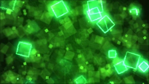 Drawing Square Shapes Motion Background Animation - Loop Green Stock Footage 72779239