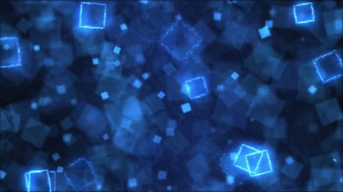 Drawing Square Shapes Motion Background Animation - Loop Blue Video stock 72780817