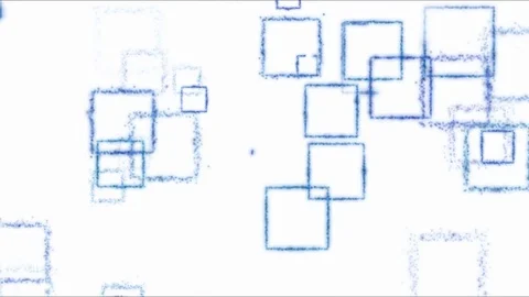Drawing Square Shapes on White Background - Loop Blue Stock Footage 72857762