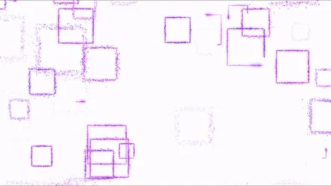 Drawing Square Shapes on White Background - Loop Purple Stock Footage 72857872