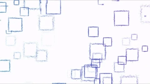 Drawing Square Shapes on White Background - Loop Rainbow Stock Footage 72858253